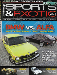 HEMMINGS SPORTS & EXOTIC CAR 2011 FEB - BMW vs ALFA, LANCIA, MIURA BRIO